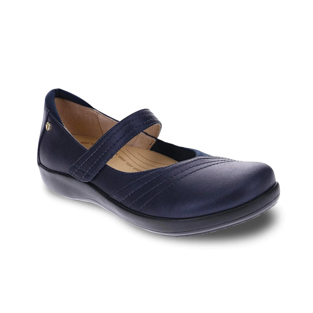 Women's Timaru Bunion Friendly Mary Jane Navy - Orleans Shoe Co.