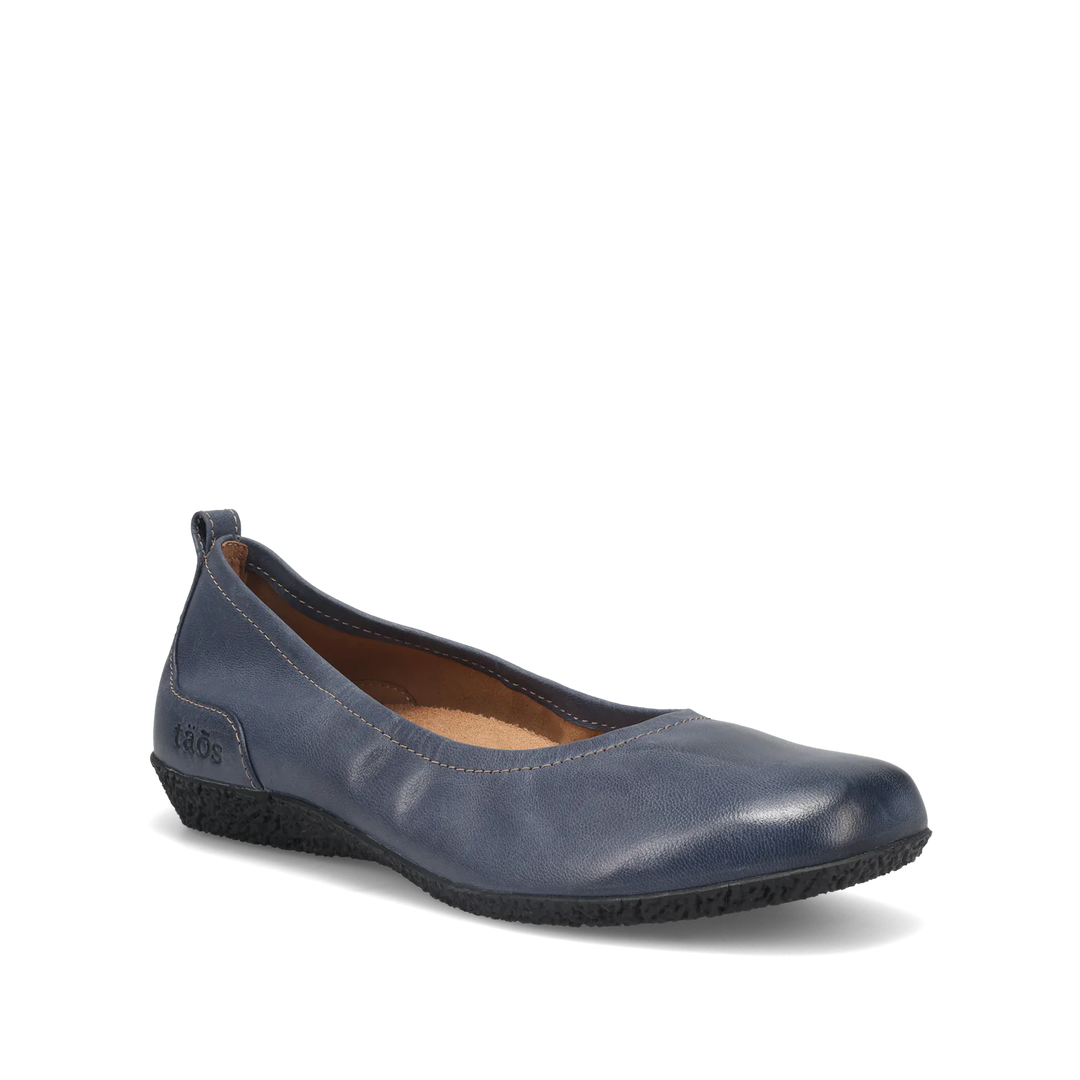 Taos Women's Chit Chat Petrol Blue Leather - Orleans Shoe Co.