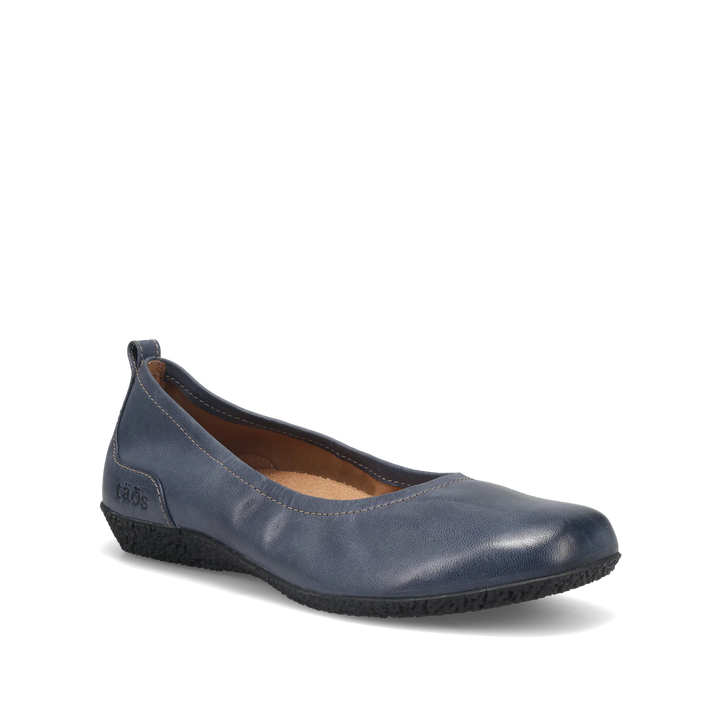 Taos Women's Chit Chat Petrol Blue Leather - Orleans Shoe Co.