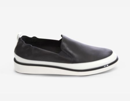 Vaneli Women's Quin Black White Nappa - Orleans Shoe Co.