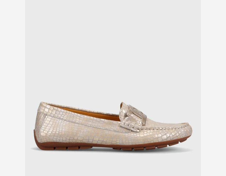 Vanelii Women's Aiker Champagne Boro Print - Orleans Shoe Co.