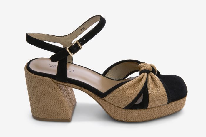 Vaneli Women’s Mina Black And Natural - Orleans Shoe Co.