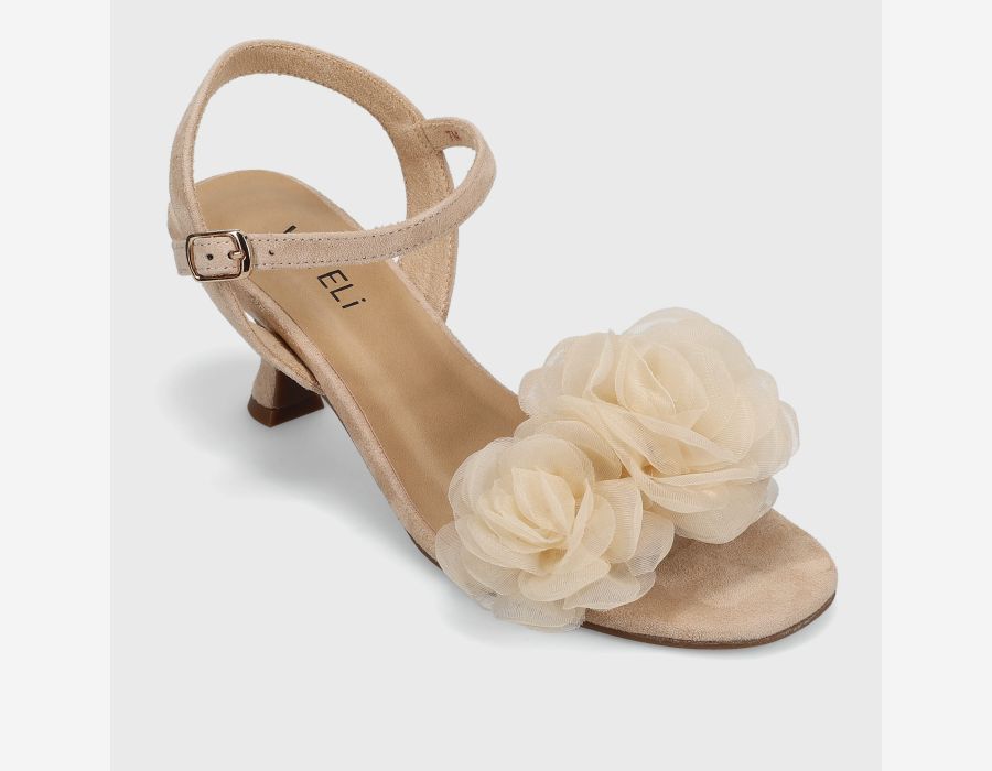 Vaneli Women's Lapis Nude Suede - Orleans Shoe Co.