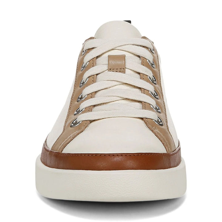Vionic Women's Winny Sneaker Ivory Black Leather - Orleans Shoe Co.