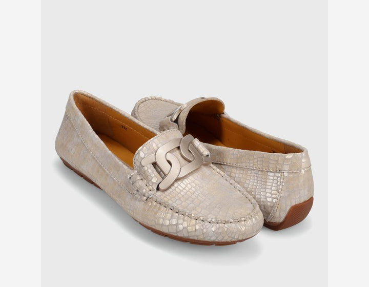 Vanelii Women's Aiker Champagne Boro Print - Orleans Shoe Co.