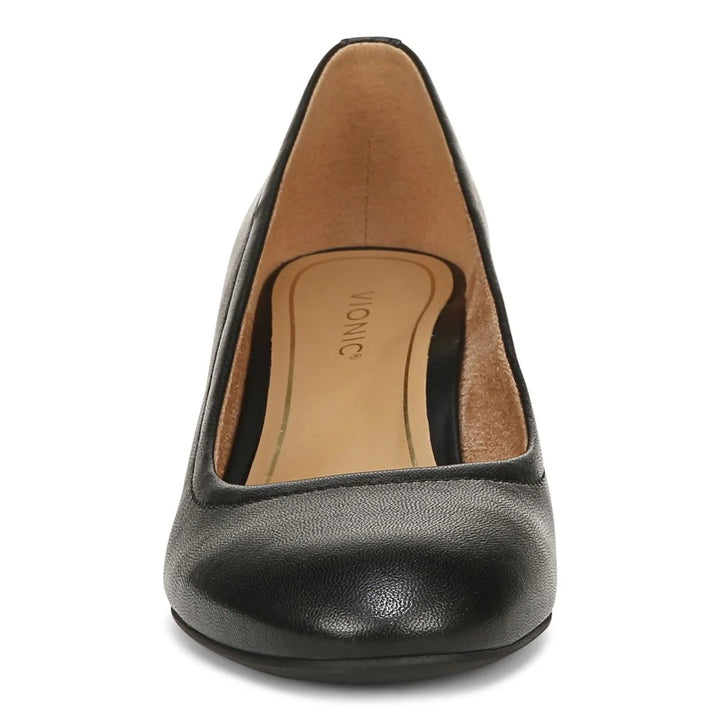 Vionic Women's Carmel Black Nappa - Orleans Shoe Co.