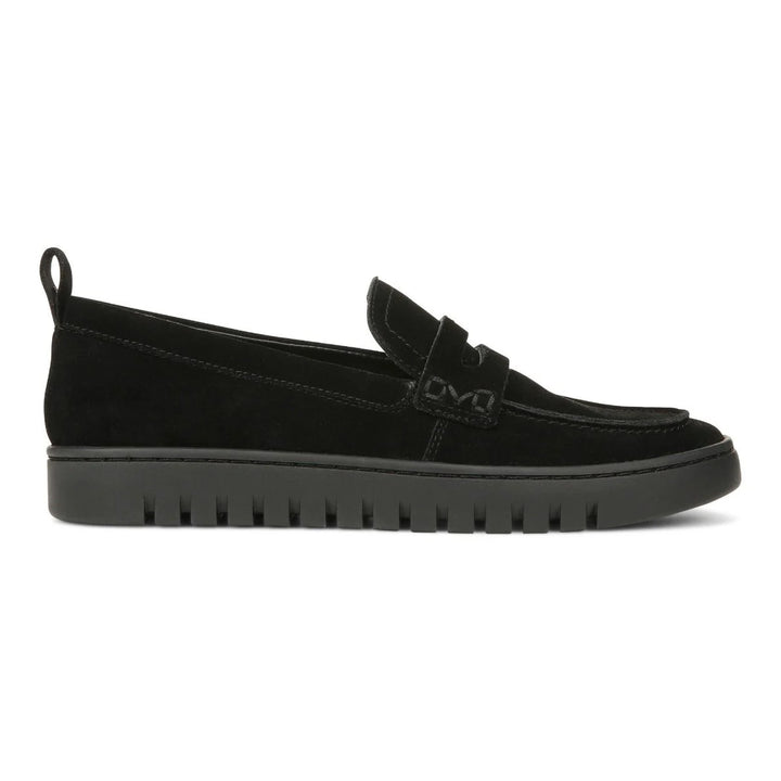 Vionic Women’s Uptown Black Suede - Orleans Shoe Co.