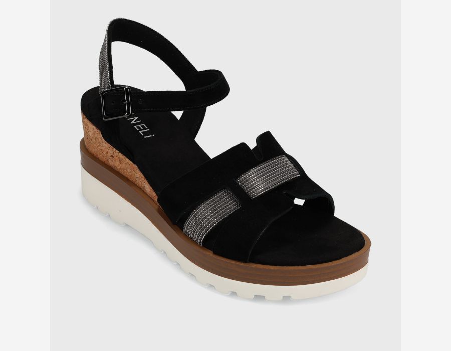 Vaneli Women's Caitlin Black Suede - Orleans Shoe Co.