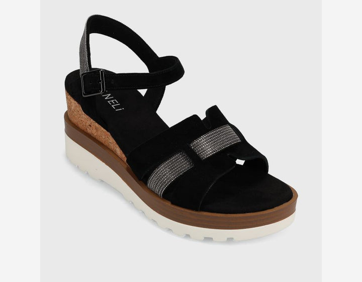 Vaneli Women's Caitlin Black Suede - Orleans Shoe Co.