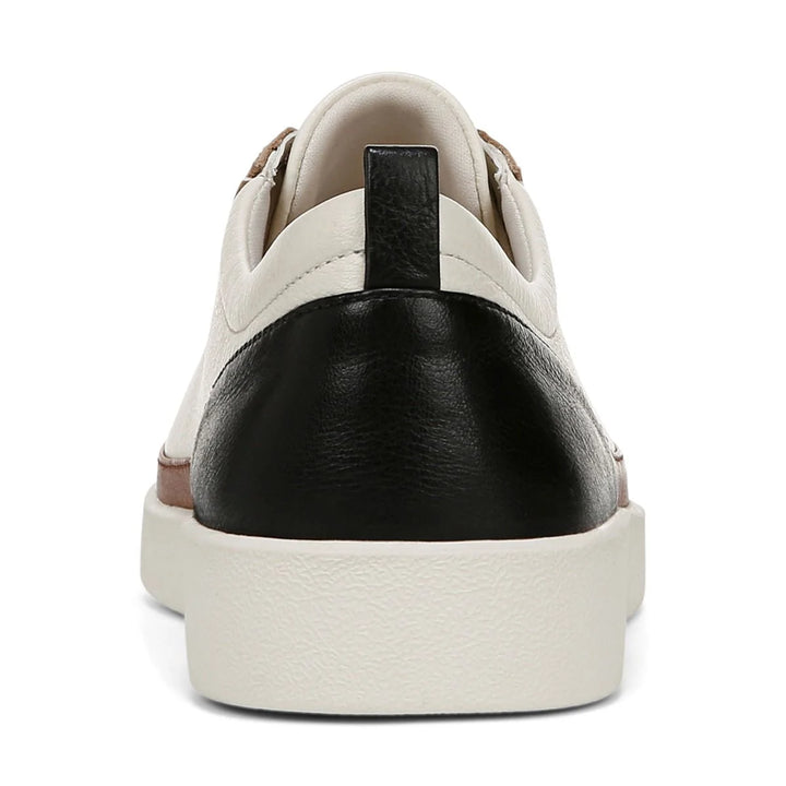 Vionic Women's Winny Sneaker Ivory Black Leather - Orleans Shoe Co.