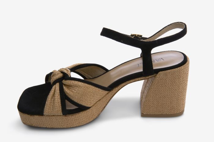 Vaneli Women’s Mina Black And Natural - Orleans Shoe Co.