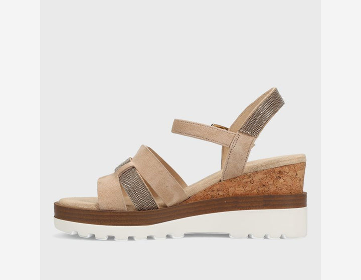 Vaneli Women's Caitlin Nude Suede - Orleans Shoe Co.