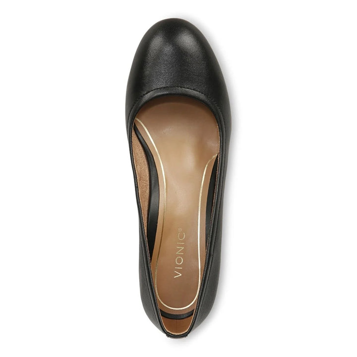 Vionic Women's Carmel Black Nappa - Orleans Shoe Co.