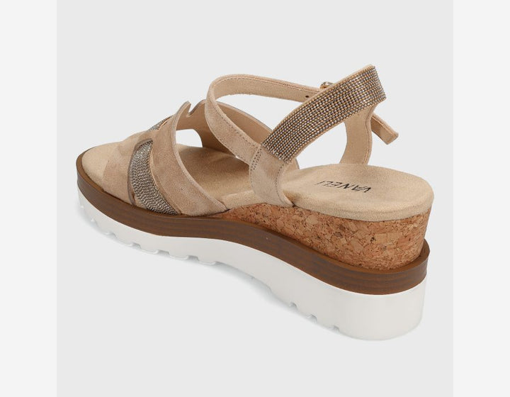 Vaneli Women's Caitlin Nude Suede - Orleans Shoe Co.