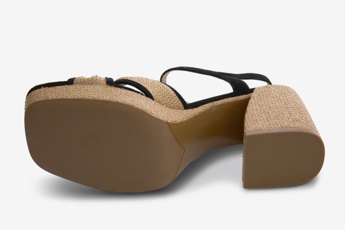 Vaneli Women’s Mina Black And Natural - Orleans Shoe Co.