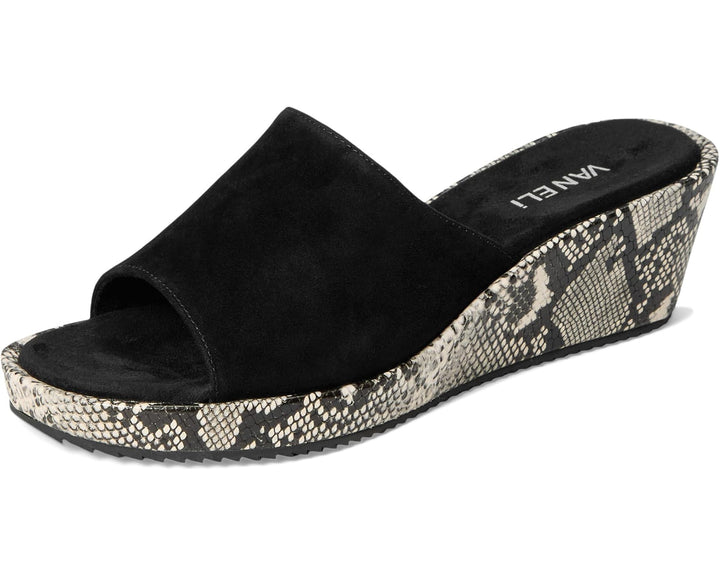 Vaneli Women's Calla Black Suede - Orleans Shoe Co.