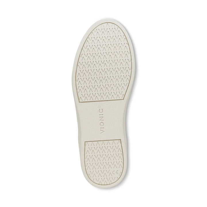 Vionic Women's Winny Sneaker Ivory Black Leather - Orleans Shoe Co.