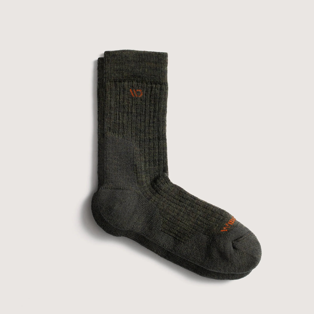 Wide Open Men's Micro Crew Wide Sock Forest - Orleans Shoe Co.
