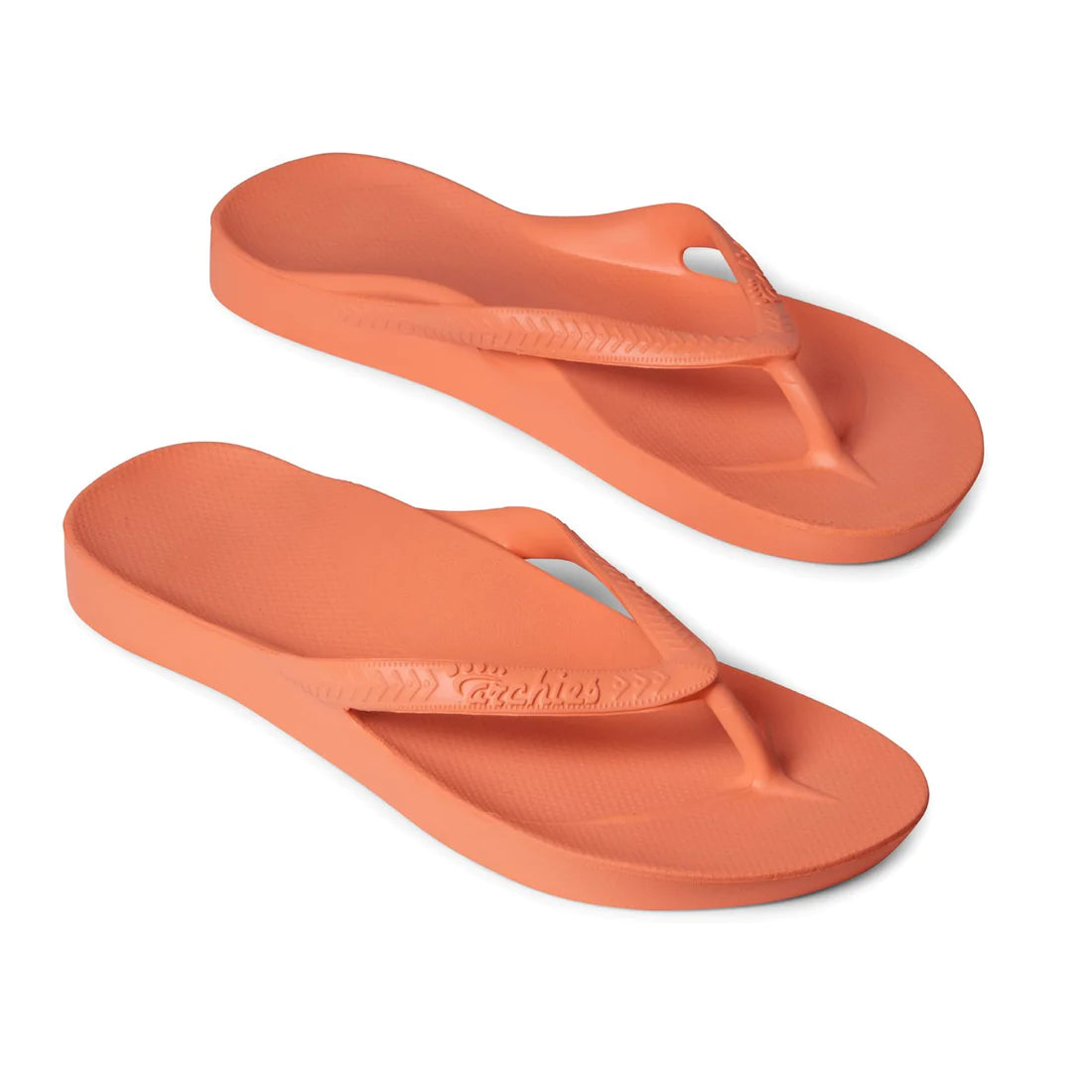 Archies Arch Support Thong Flip Flops High Arch Coral Unisex Men 4/Women 5  NEW