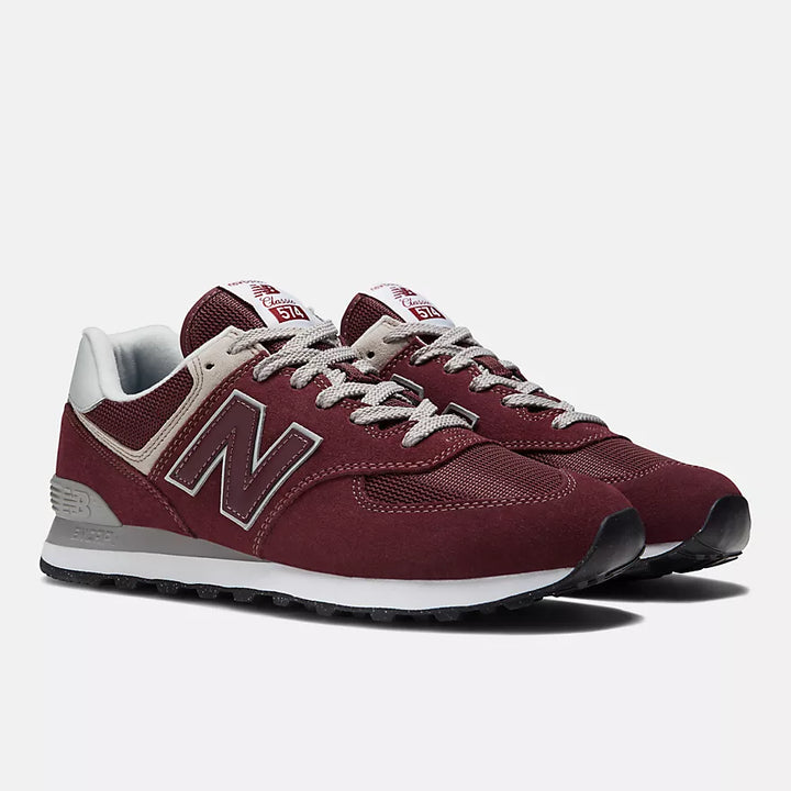 New Balance Men’s ML574EVM Burgundy White - Orleans Shoe Co.
