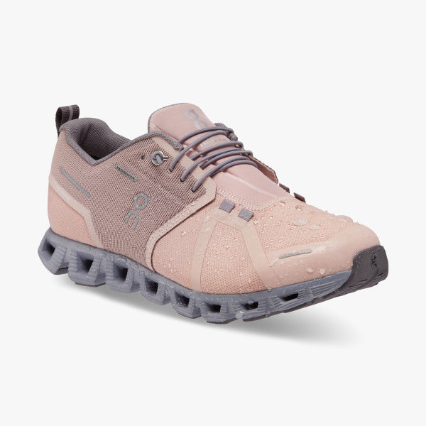 Women's On Running Cloud 5 Waterproof Rose Fossil - Orleans Shoe Co.