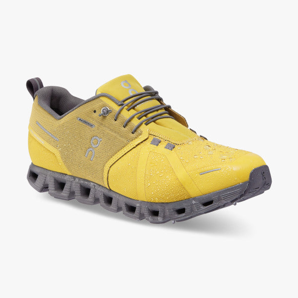 Men's On Running Cloud 5 Waterproof Mustard Rock - Orleans Shoe Co.