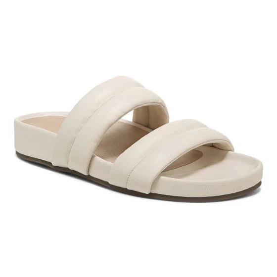 Vionic Women’s Mayla Slide Sandal Cream - Orleans Shoe Co.