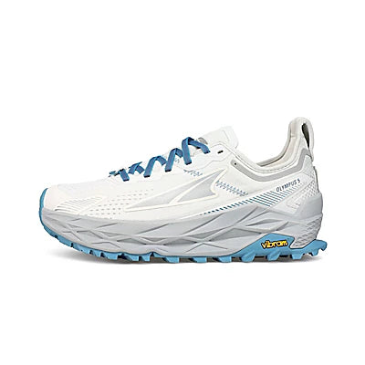 Women's Altra Olympus 5 White Blue - Orleans Shoe Co.