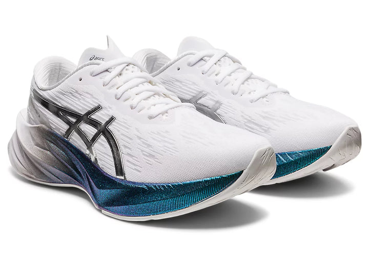 Women's Asics Novablast 3 Platinum White Pure Silver - Orleans Shoe Co.