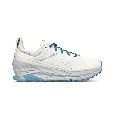 Women's Altra Olympus 5 White Blue - Orleans Shoe Co.