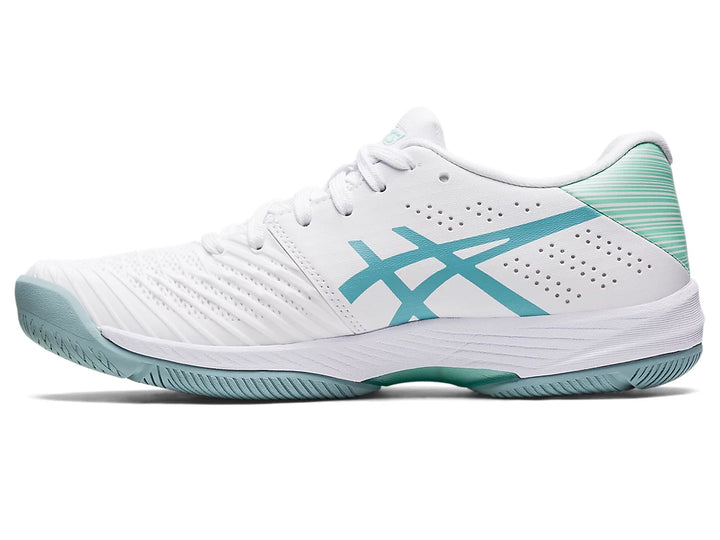 ASICS Women’s Solution Swift FF White Smoke Blue - Orleans Shoe Co.