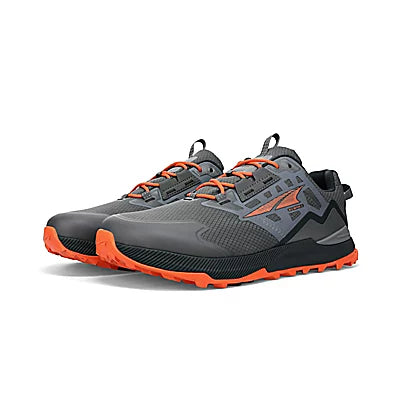 Altra Men’s Lone Peak Low 2 All-Wthr Gray Orange - Orleans Shoe Co.