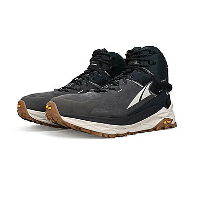 Men's Altra Olympus 5 Hike Mid GTX Black Grey - Orleans Shoe Co.