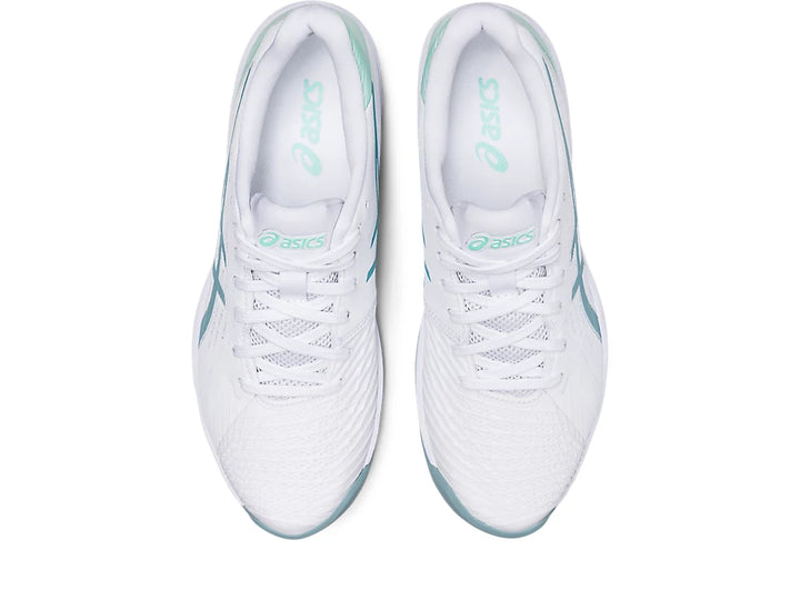 ASICS Women’s Solution Swift FF White Smoke Blue - Orleans Shoe Co.