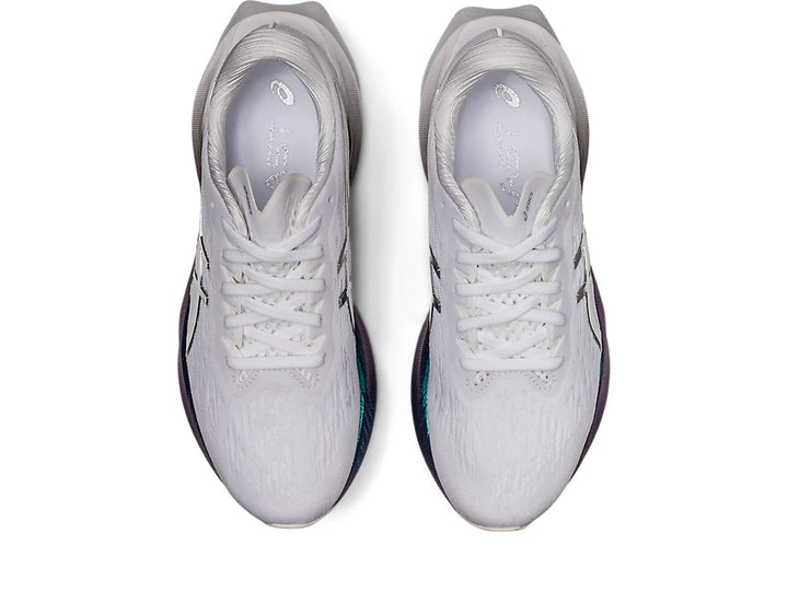 Women's Asics Novablast 3 Platinum White Pure Silver - Orleans Shoe Co.