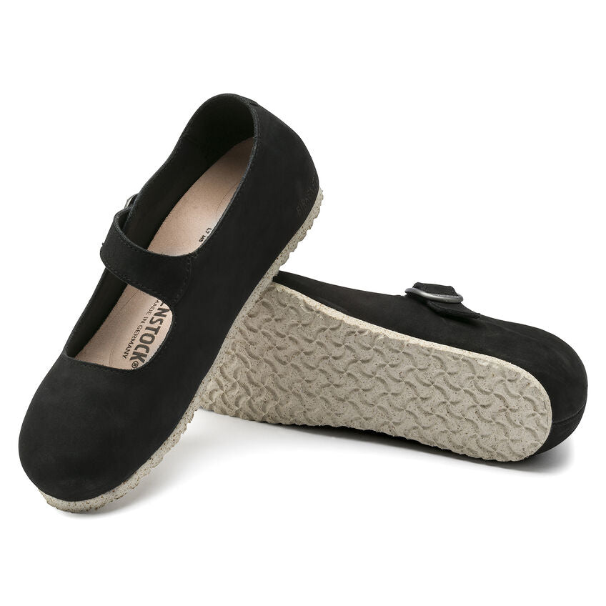 Birkenstock Women's Tracy Black Nubuck Leather – Orleans Shoe Co.