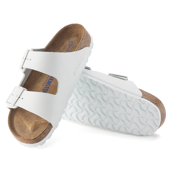 Birkenstock Arizona Leather Soft Footbed White - Orleans Shoe Co.