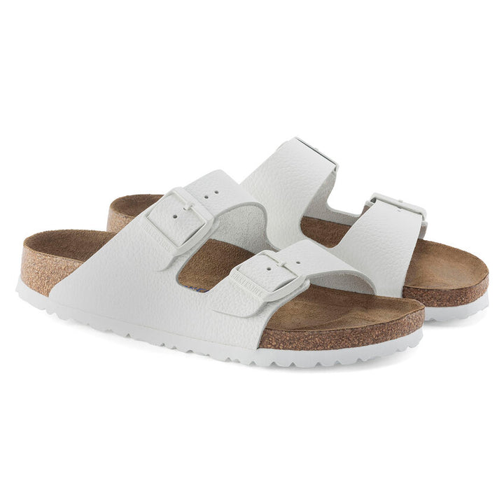 Birkenstock Arizona Leather Soft Footbed White - Orleans Shoe Co.