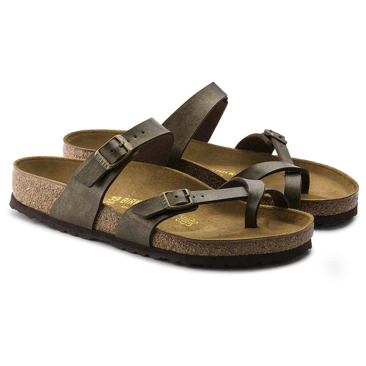 Mayari Golden Brown Birko-Flor Sandal - Orleans Shoe Co.
