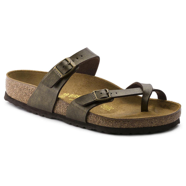 Mayari Golden Brown Birko-Flor Sandal - Orleans Shoe Co.