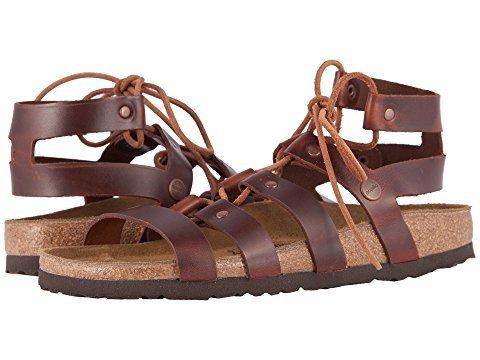 Birkenstock Women's Cleo Cognac Leather Sandal – Orleans Shoe