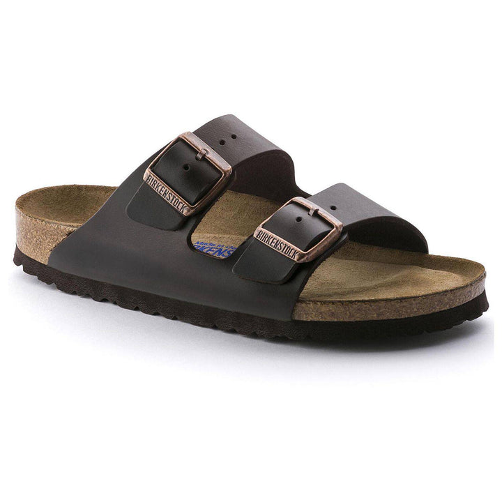 Arizona Brown Amalfi Testa Di Moro Soft Footbed Sandal - Orleans Shoe Co.