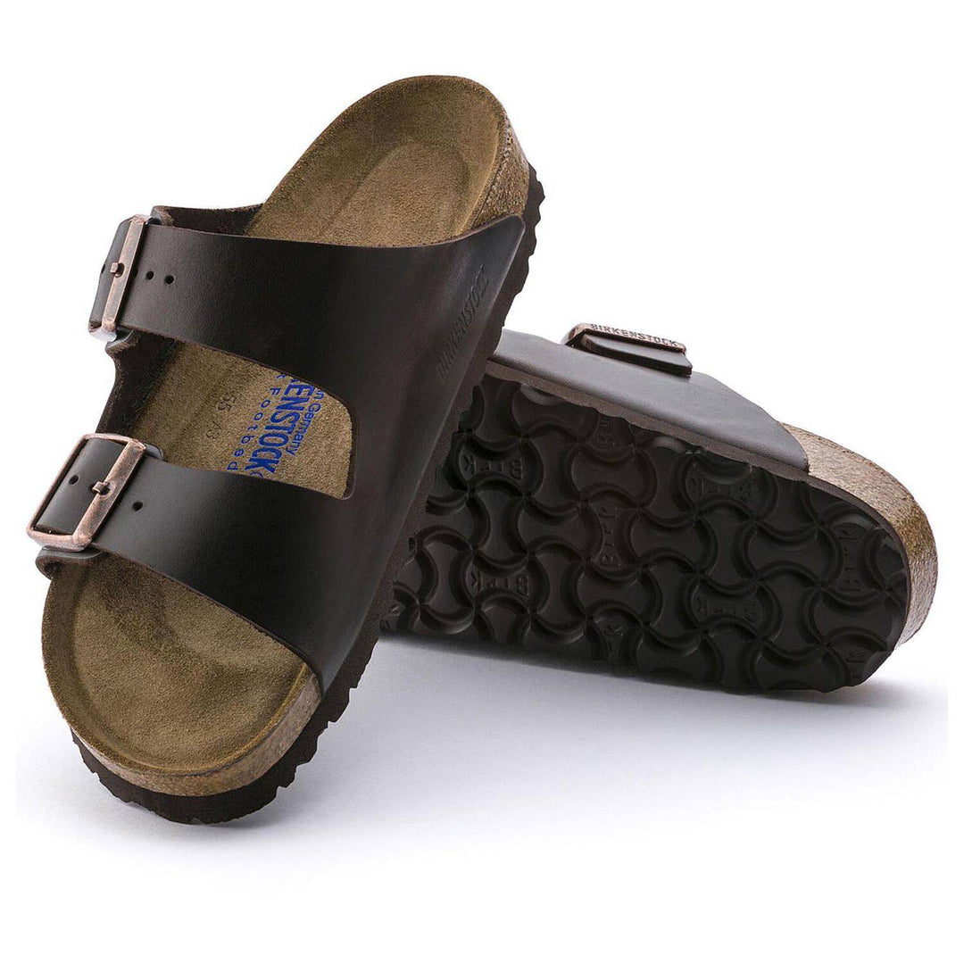 Arizona Brown Amalfi Testa Di Moro Soft Footbed Sandal - Orleans Shoe Co.