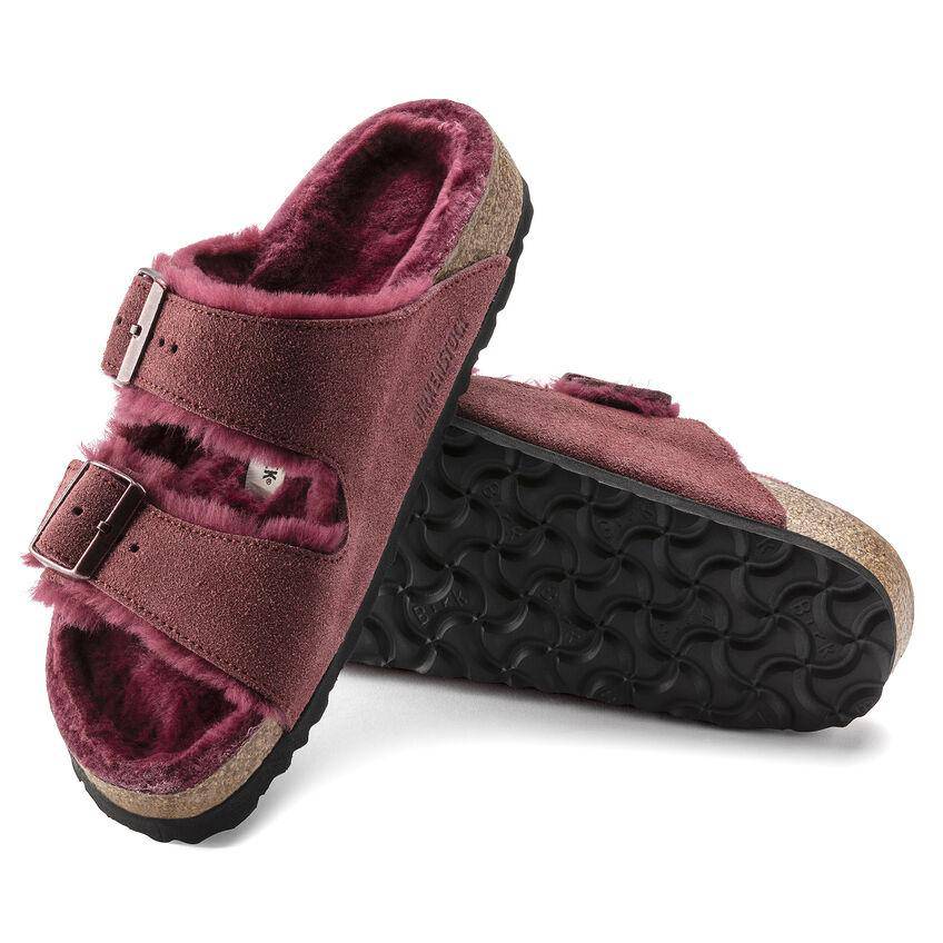 Arizona Shearling Maroon - Orleans Shoe Co.