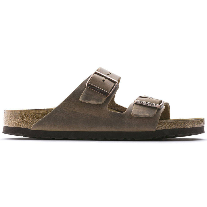 Unisex Arizona Tobacco Leather Soft Footbed Sandal - Orleans Shoe Co.