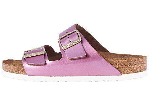 Women's Arizona Spectacular Pink Leather Soft Footbed Sandal - Orleans Shoe Co.