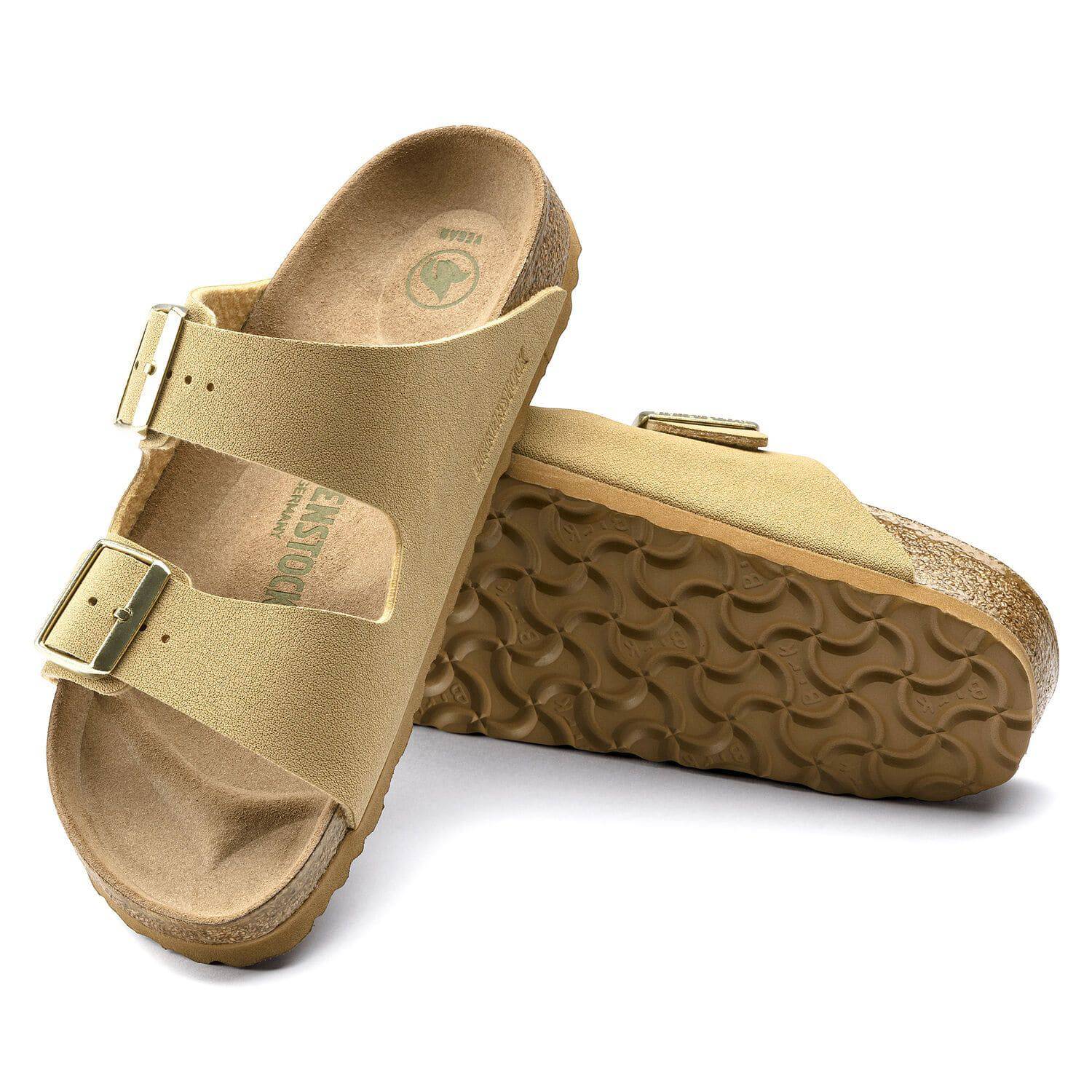 Birkenstock Women's Arizona Latte Cream Vegan – Orleans Shoe