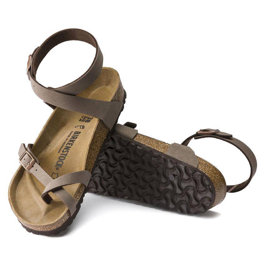 Birkenstock Women's Yara Mocha Ankle Strap Sandal Orleans Shoe