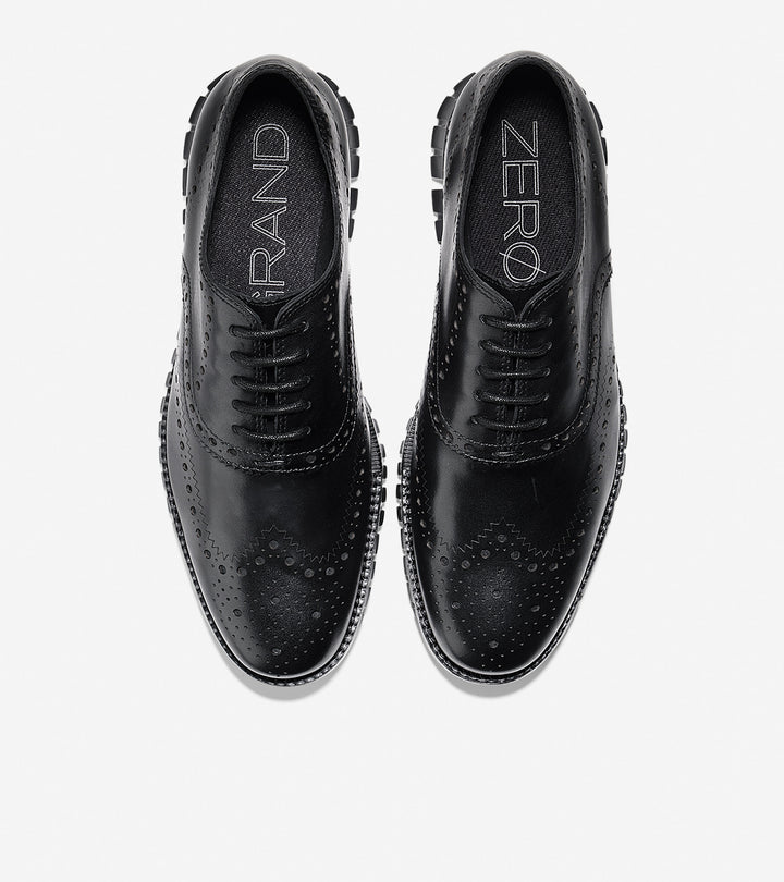 Men's Zerogrand Wingtip Oxford Black - Orleans Shoe Co.