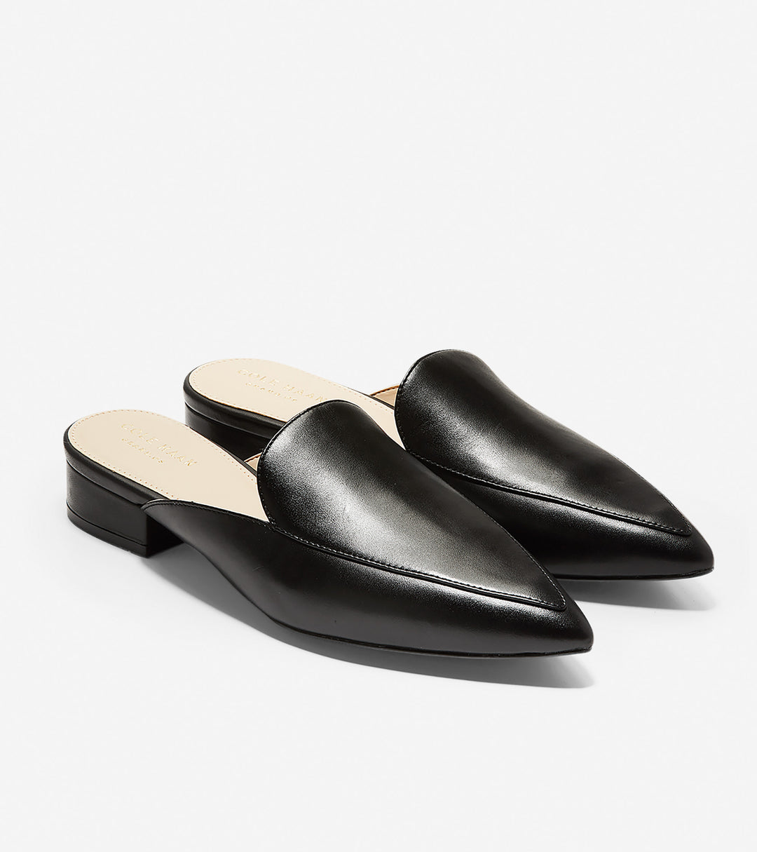 Women's Cole Haan Piper Mule Black Leather - Orleans Shoe Co.